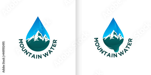 mountain,mountain water, product, creative logo for reference your business