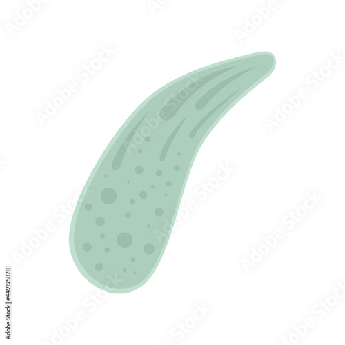 Parasite cell icon flat isolated vector