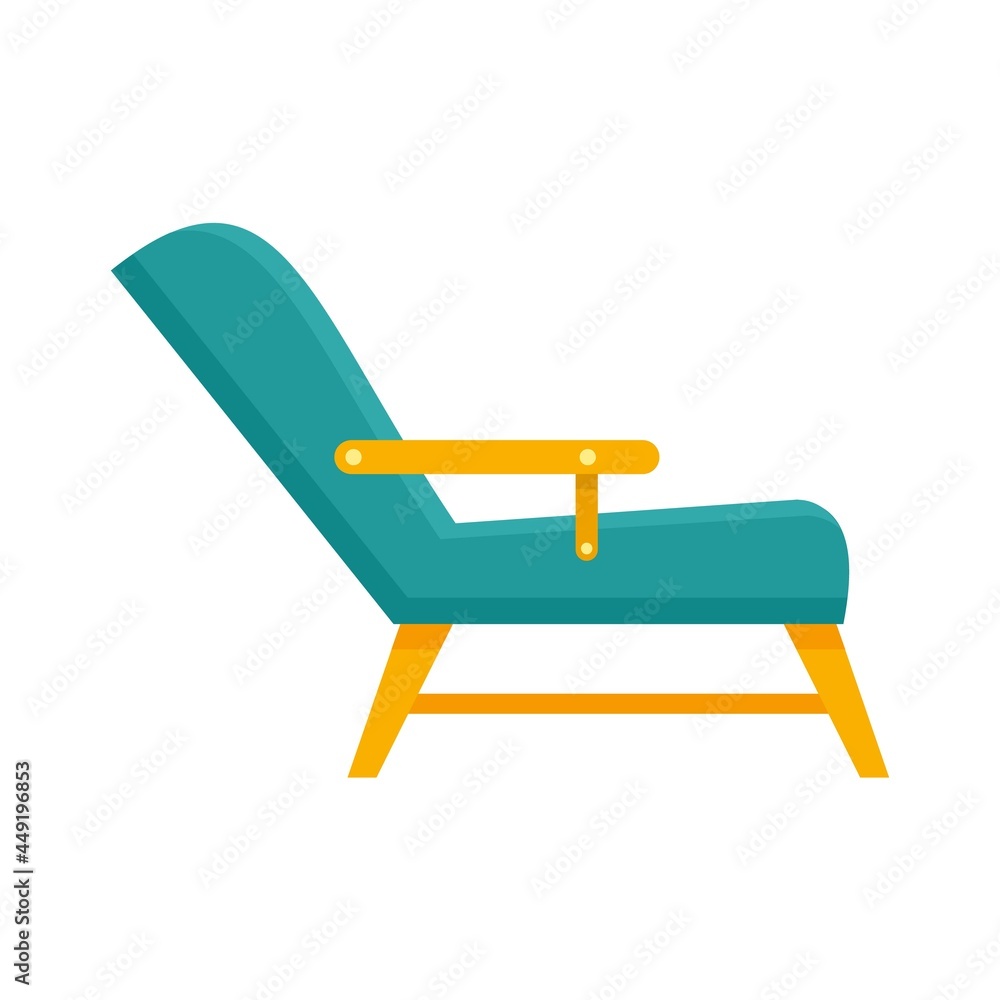 Hypnotherapy armchair icon flat isolated vector Hypnotherapy armchair icon flat isolated vector