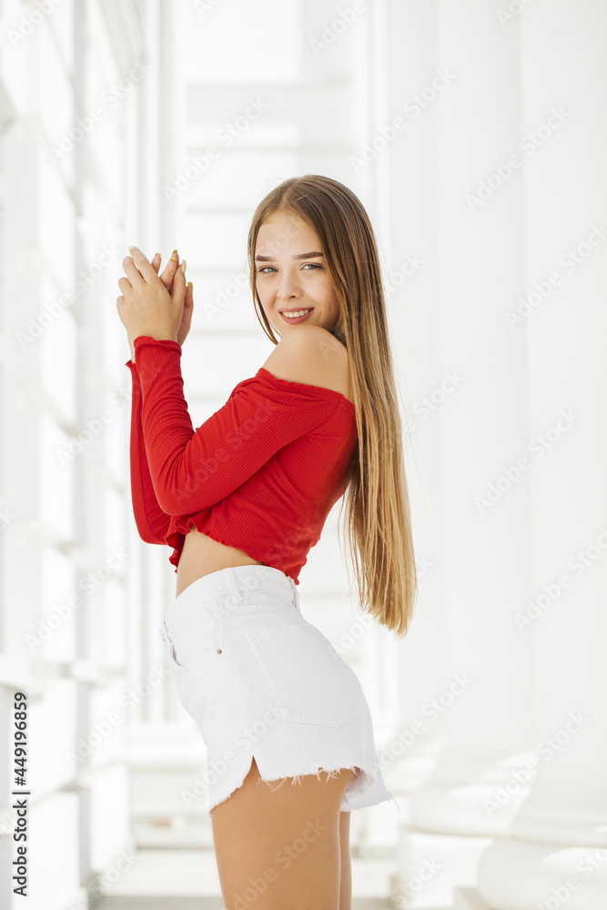 Portrait of a young beautiful blonde woman Portrait of a young beautiful blonde woman