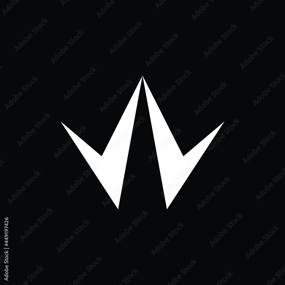 w trendy design logo monogram w trendy design logo monogram