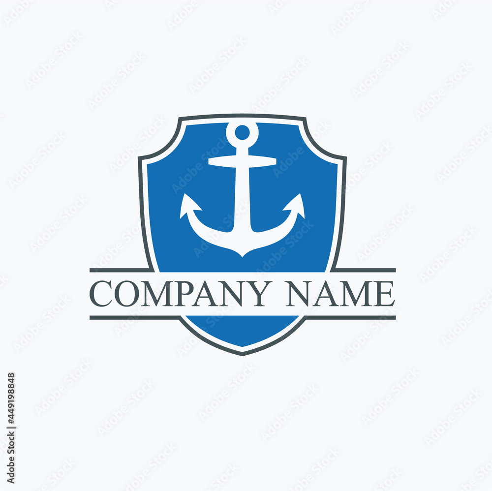 anchor illustration, icon for nautical field anchor illustration, icon for nautical field