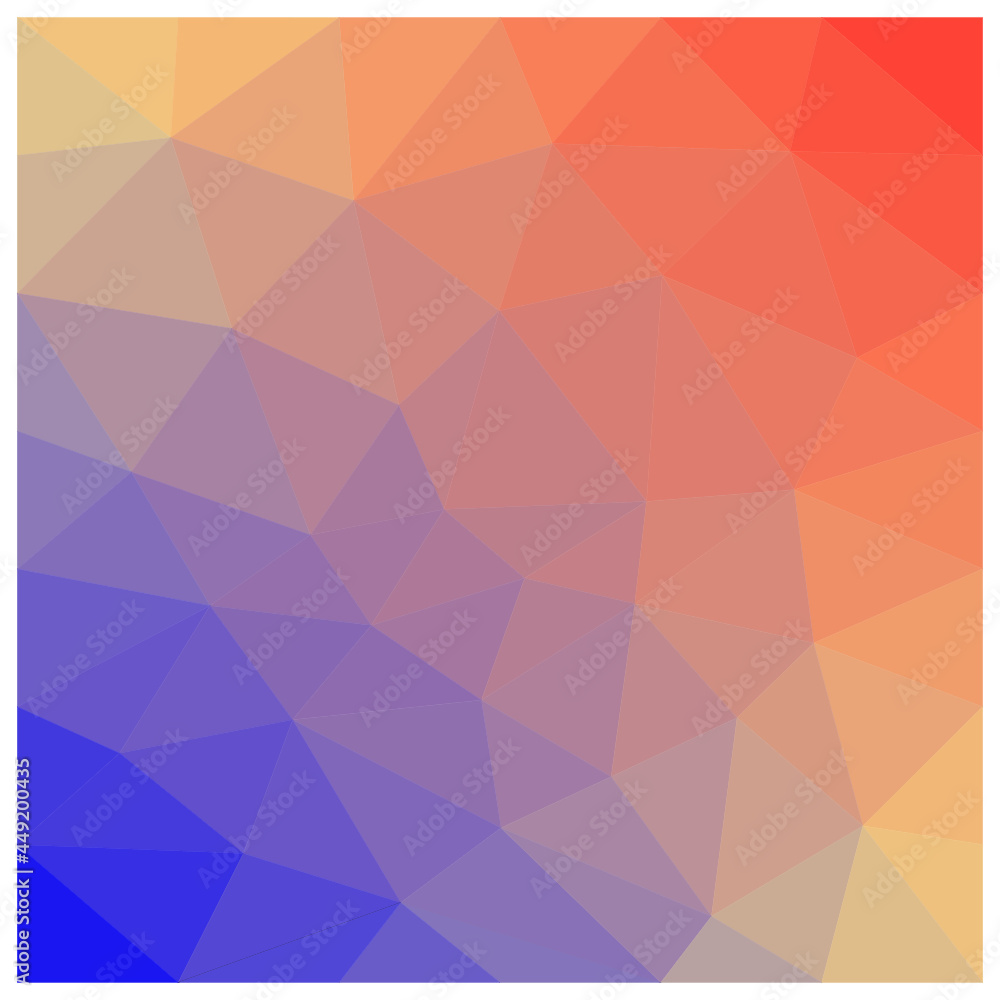 Blue, yellow, red polygonal vector background for cover design and background illustration Blue, yellow, red polygonal vector background for cover design and background illustration