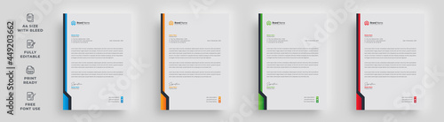 letterhead corporate brochure flyer creative corporate minimal abstract a4 size business newsletter poster magazine template design with a logo