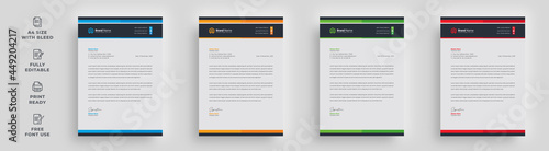 letterhead corporate flyer minimal abstract official company a4 size unique layout poster brochure newsletter advertising design with a logo