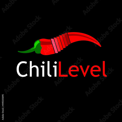 Chili food organic cook heat logo design vector vegetarian restaurant papper spicy