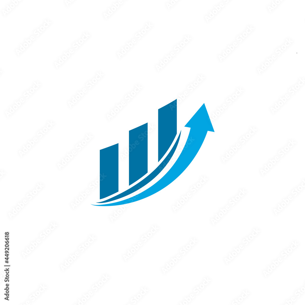 Business stats icon design illustration template Business stats icon design illustration template