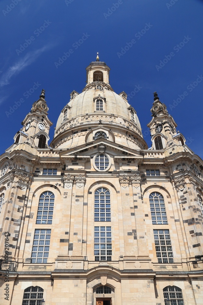 Germany architecture - Frauenkirche church in Dresden