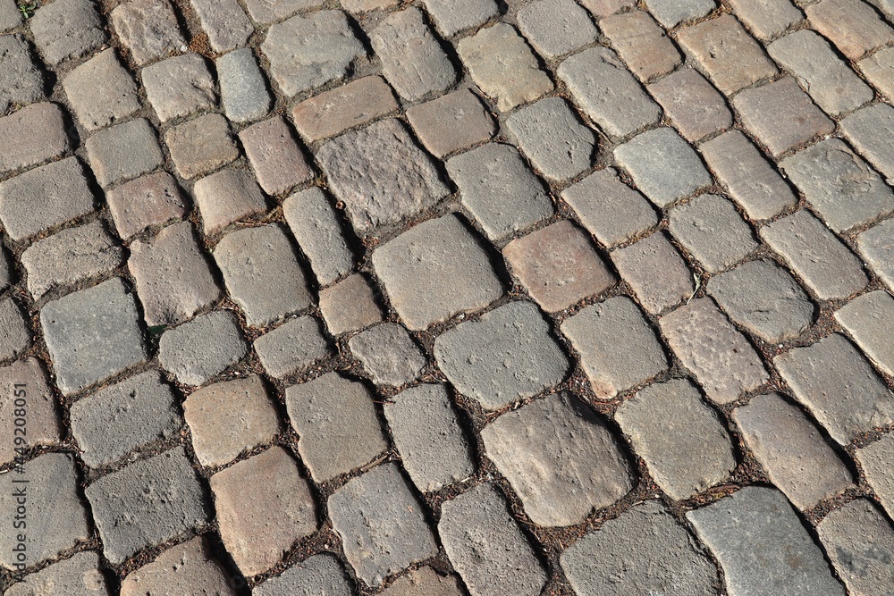 Cobblestone street, Germany stone pavement Cobblestone street, Germany stone pavement
