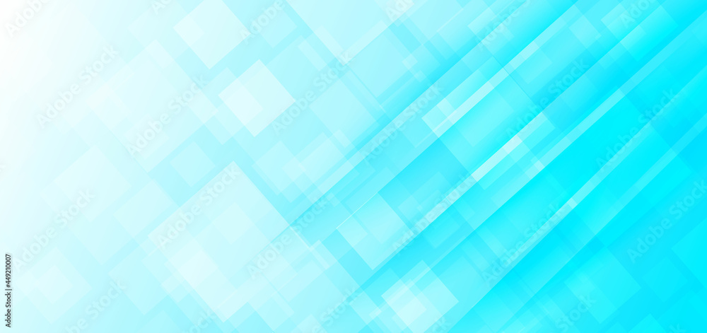 Abstract elegant diagonal soft blue background with squares pattern overlapping texture.