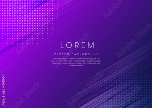Template abstract purple background with stripe lines diagonal with space for text.