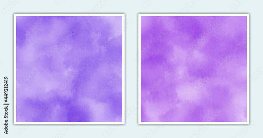 Watercolor backgrounds wet abstract vector square textures isolated backdrop design.