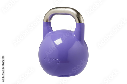 Fototapeta Naklejka Na Ścianę i Meble -  Sports equipment kettlebells color weights