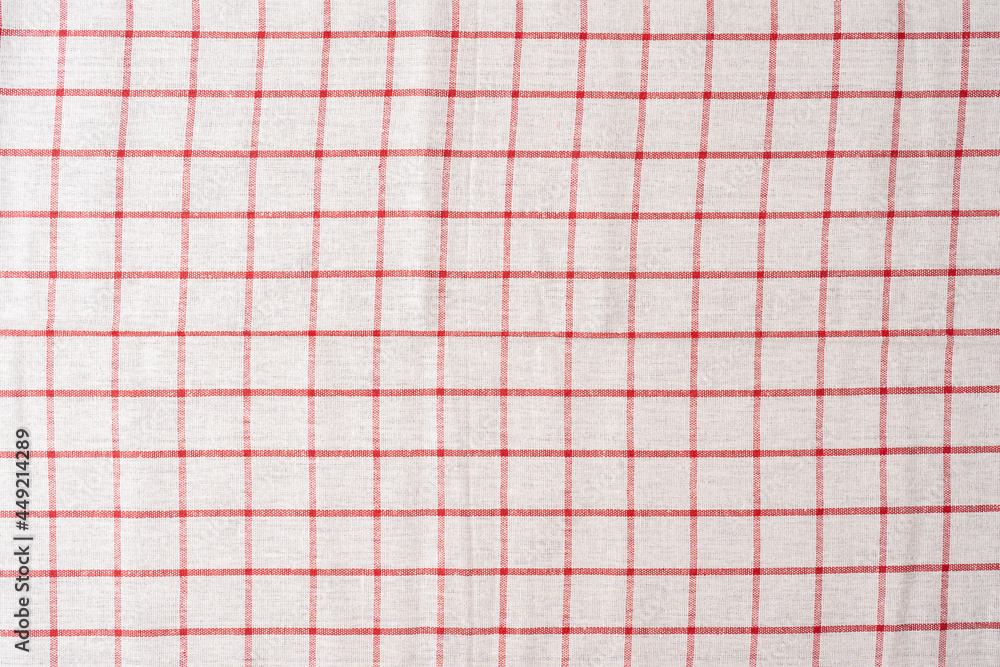 photo shot of white and red checkered pattern