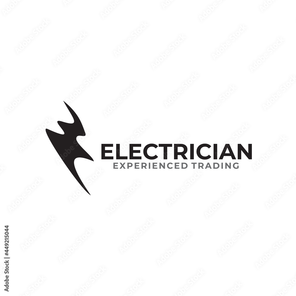 Flash electrician logo design template Flash electrician logo design template