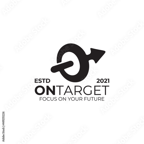 on target logo design template
