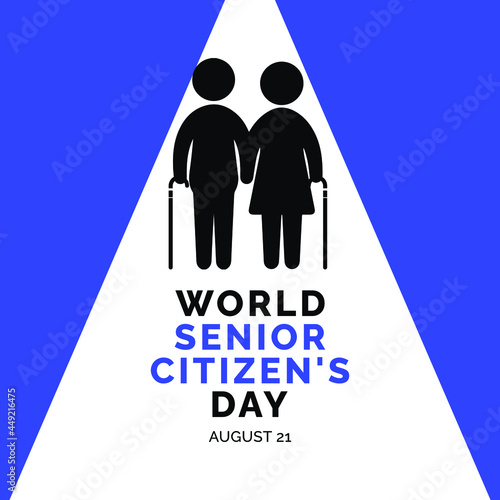 World Senior Citizen's Day banner template.