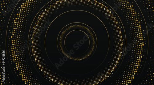 luxury glitter rounded background