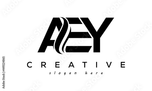 Letter AEY creative logo design vector	 photo