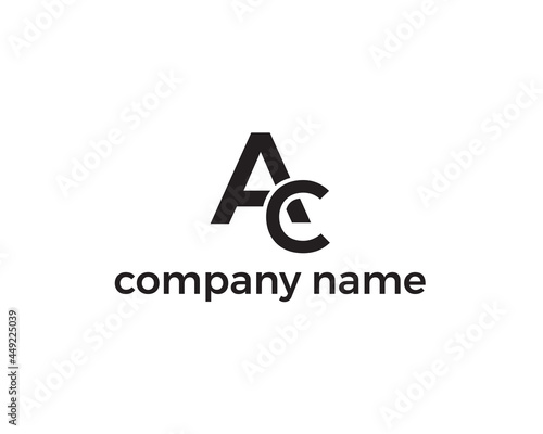 ac modern letter logo