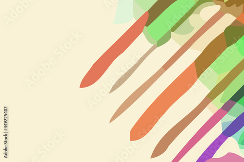 Colorful dynamic background. Abstract vector.Digital painting. 2D rendering digital illustration. Modern work of art.