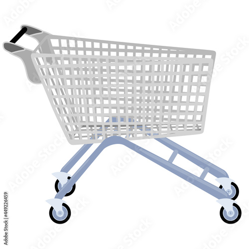Grocery cart shopping svg vector illustration