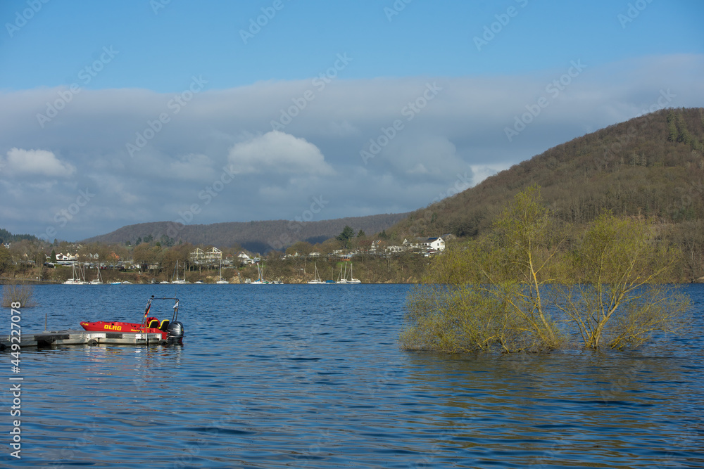 View to the german lake called Edersee