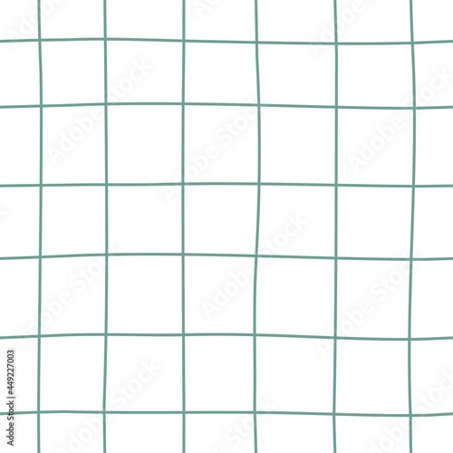 Cell grid texture. Seamless pattern with green striped