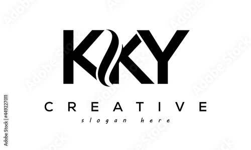 Letter KKY creative logo design vector	 photo