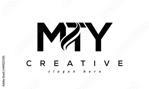 Letter MTY creative logo design vector	 photo