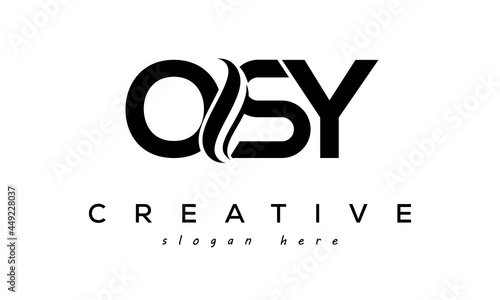 Letter OSY creative logo design vector	 photo