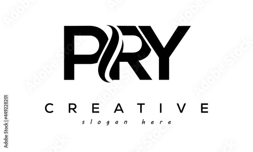 Letter PRY creative logo design vector	