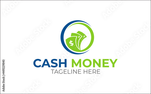 Illustration graphic vector of fast cash money for finance professional business logo design template