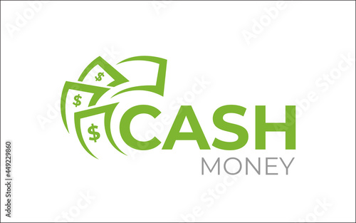 Illustration graphic vector of fast cash money for finance professional business logo design template photo