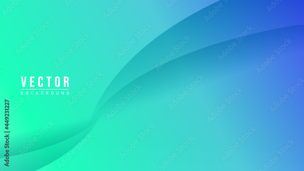 Abstract Colorful gradation with geometric shape background, Fluttering curves overlap on a pastel green and blue background , Modern background design for presentation, illustration Vector EPS 10 Abstract Colorful gradation with geometric shape background, Fluttering curves overlap on a pastel green and blue background , Modern background design for presentation, illustration Vector EPS 10
