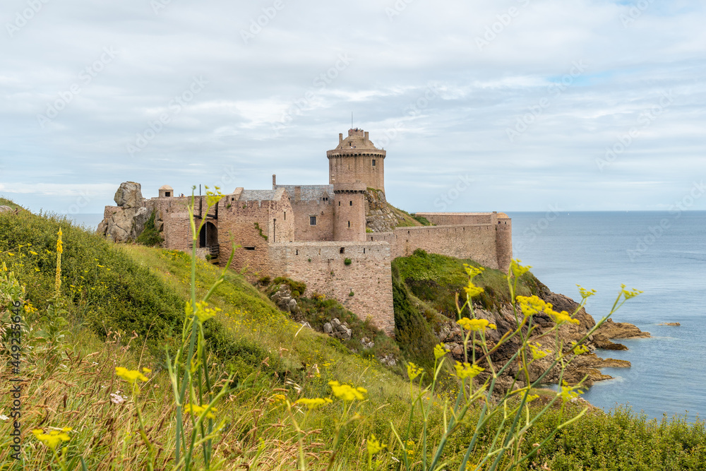 Castle Fort-la-Latte next to Cape Fréhel and near Saint-Malo, Plevenon peninsula, French Brittany. France
