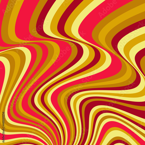 Abstract psychedelic groovy background. Vector.