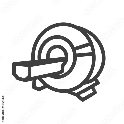 MRI or CAT scan icon for computed tomography or CT tech