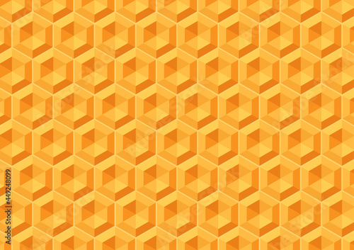 Geometry pattern wallpaper. Yellow Geometry pattern background. Bee comb pattern wallpaper.