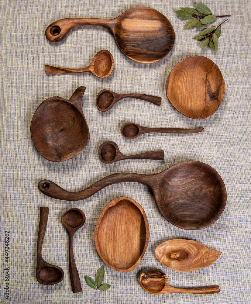 handmade wooden spoons in the kitchen handmade wooden spoons in the kitchen