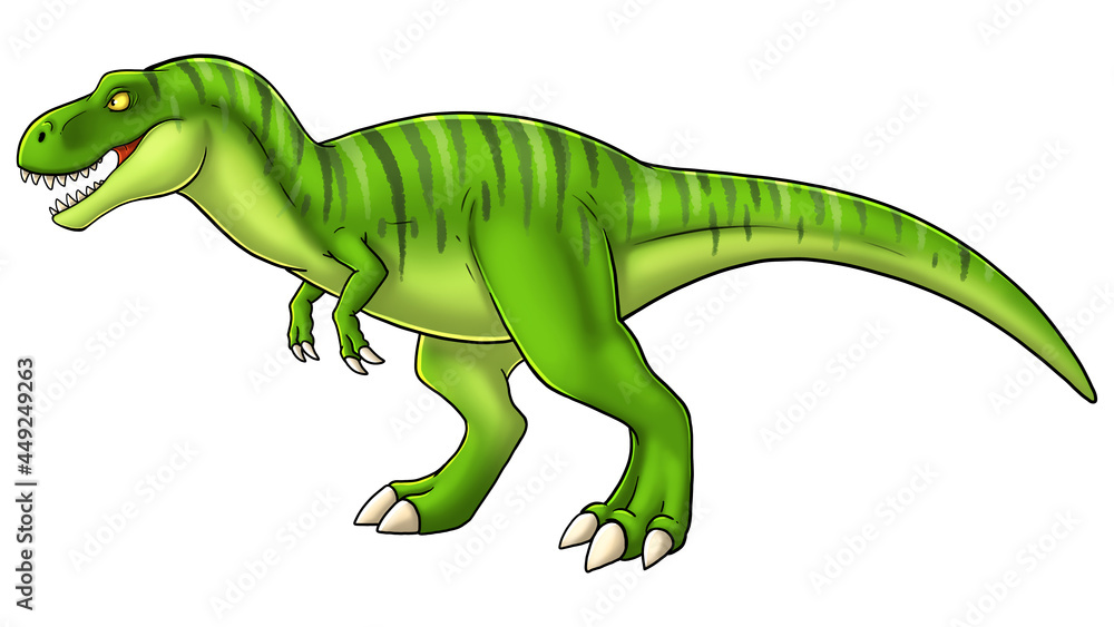 Obraz premium T-rex cartoon dinosaur