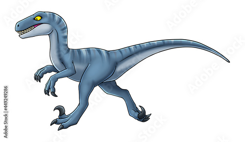 Velociraptor cartoon dinosaur