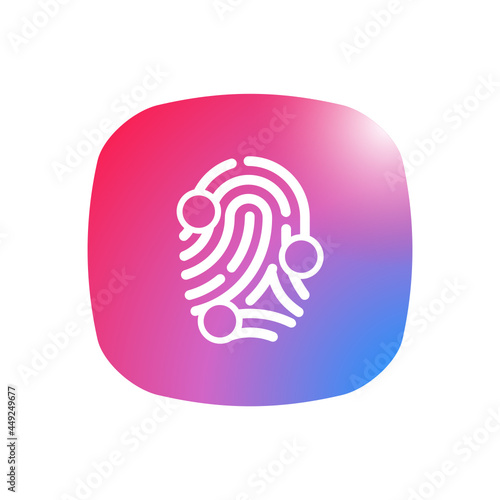 Finger Scaning - Sticker