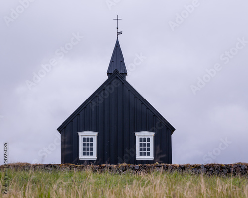 Iceland: black church of Budir