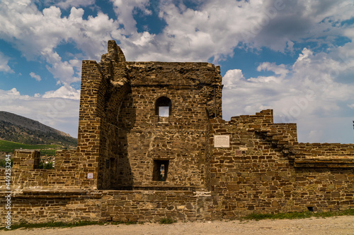 The Republic of Crimea. July 12, 2021. Genoese fortress in the city of Sudak.