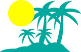  Coconut and sun logo