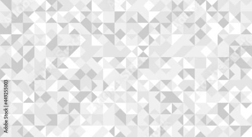 Minimalist empty triangular white silver universal background. Abstract elegant geometric seamless pattern for business, corporate, talks, and seminar presentation. Vector illustration