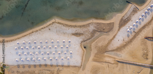 Fototapeta Naklejka Na Ścianę i Meble -  aerial view of nin beach in croatia