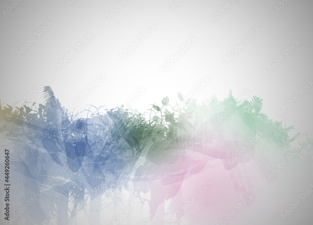 Naklejka premium abstract colorful watercolor background with paint smears spash and stripes