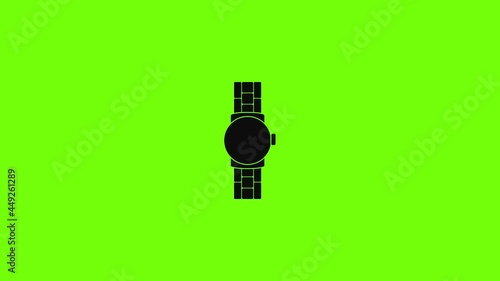 Gold watch icon animation